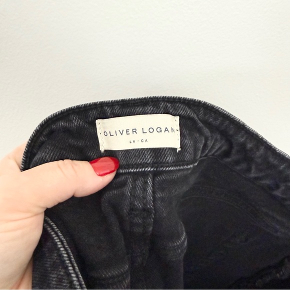 Oliver Logan Crosby Black High Rise Straight Leg Jeans Size 30 - Picture 5 of 7